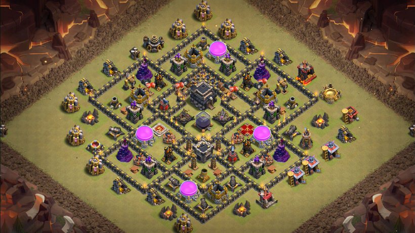 Town Hall 9 War Base layout by TReX