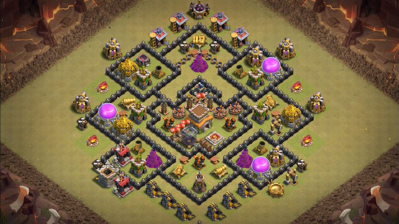 Town Hall 8 War Base layout by TReX