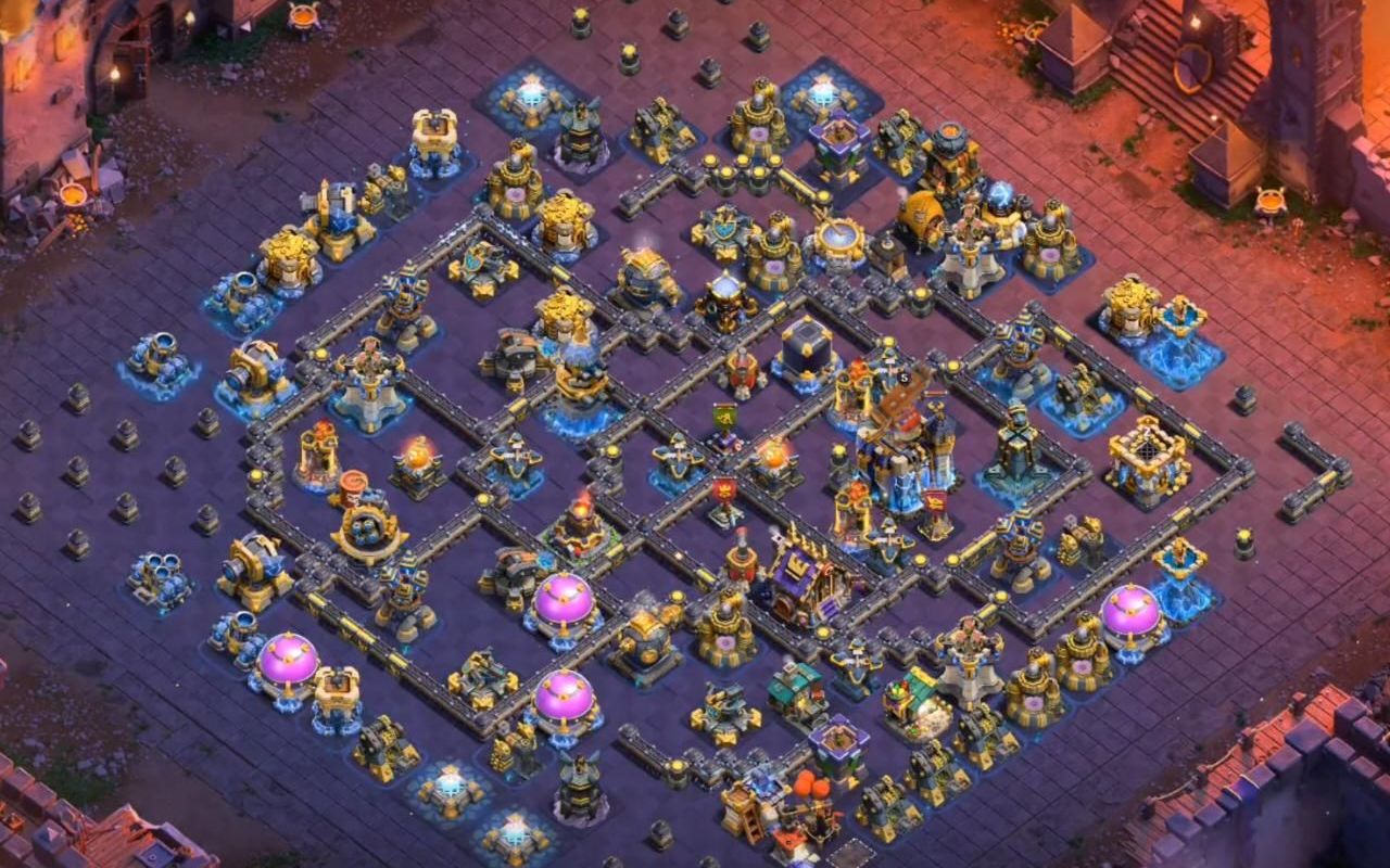 Town Hall 18 War Base layout by XLR8