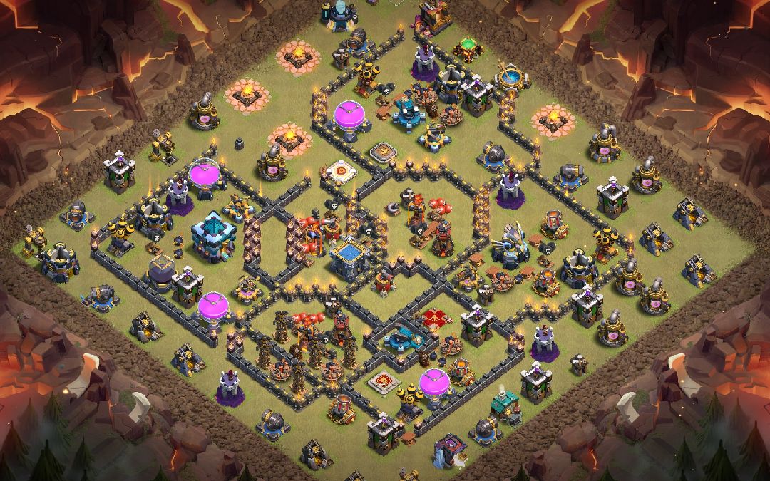 Town Hall 13 Trophy Base layout by SONU