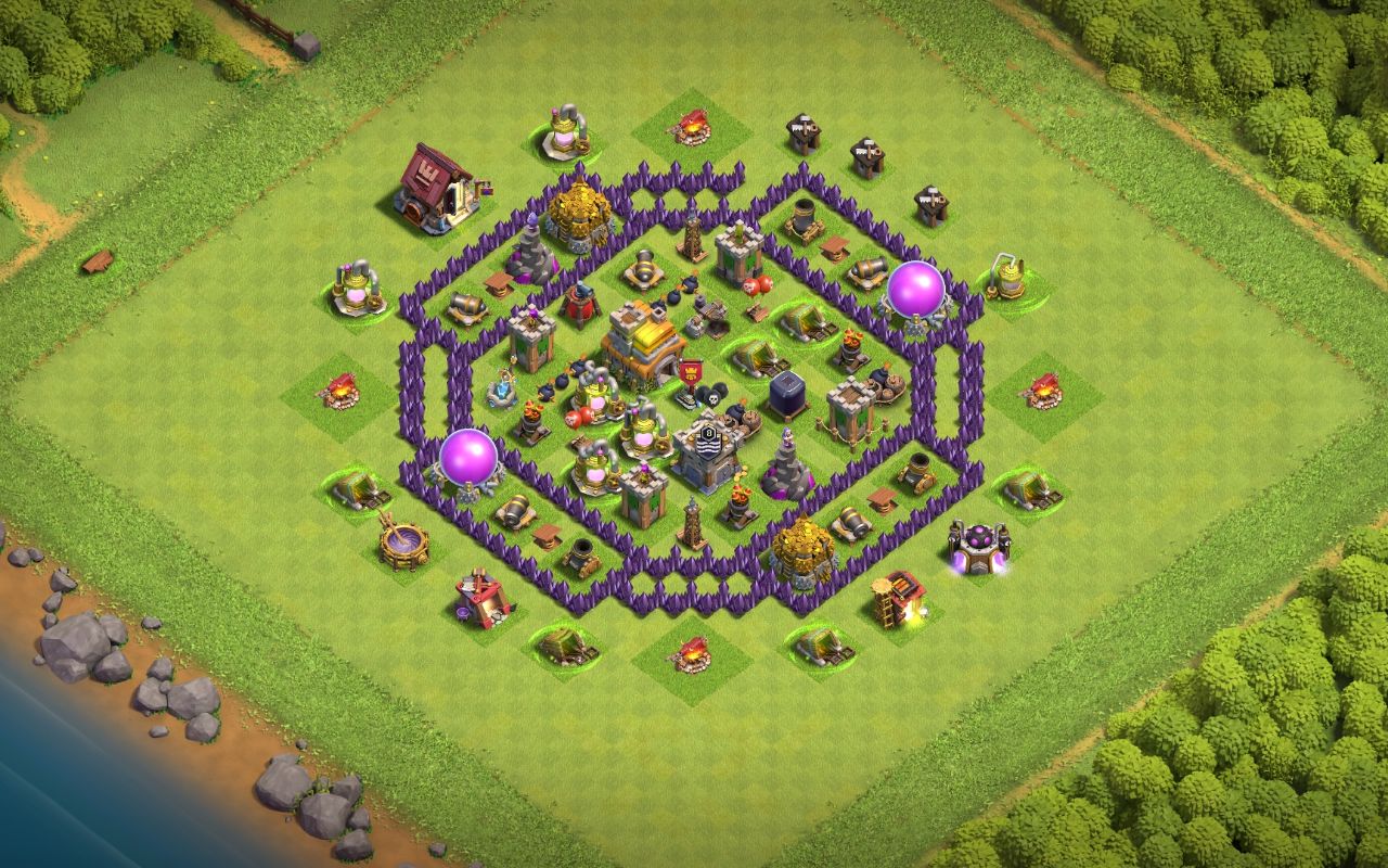 Town Hall 7 War Base layout by Jafar Sadiq