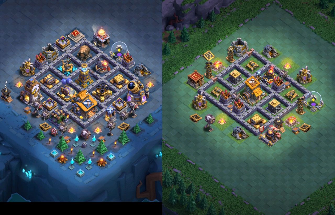 Builder Hall 10 Builder Base layout by ديوان الملوك 👑