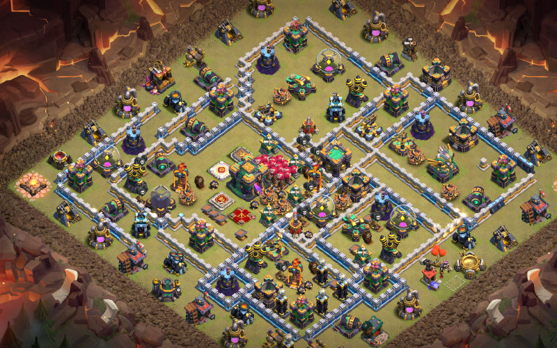 Town Hall 14 War Base layout by XLR8