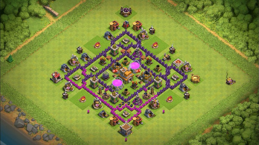 Town Hall 7 Farming Base layout by TReX