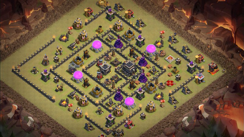 Town Hall 9 War Base layout by TReX