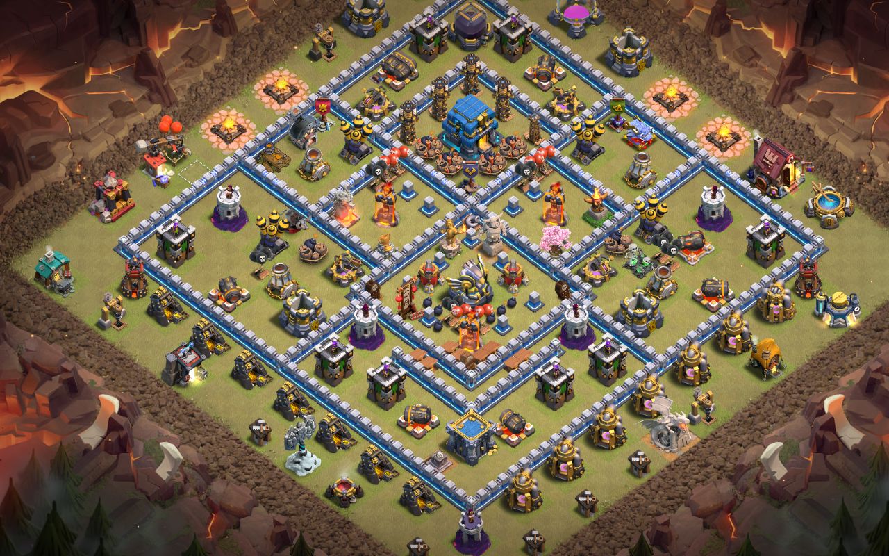 Town Hall 12 War Base layout by Legend No.123