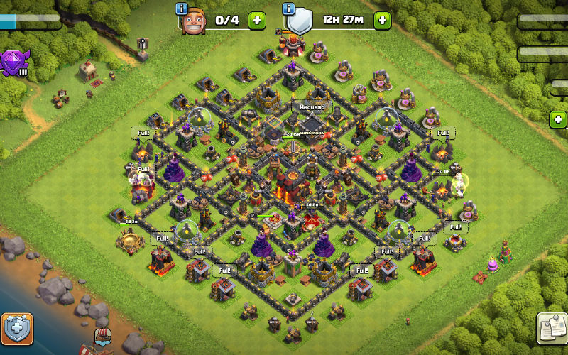 Town Hall 10 Trophy Base layout by Mr.Anti 3 Star