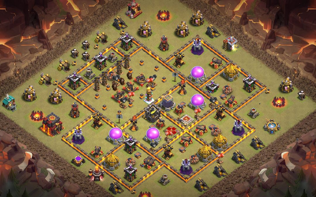 Town Hall 10 War Base layout by BulasWarrior_69