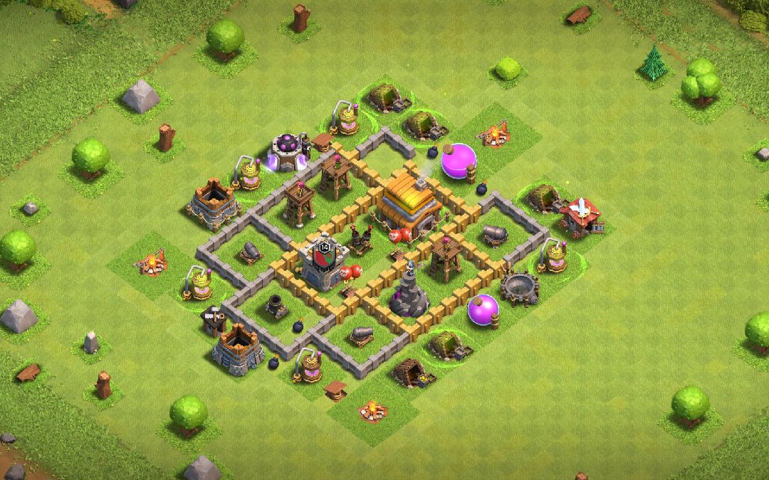 Town Hall 5 War Base layout by SONU