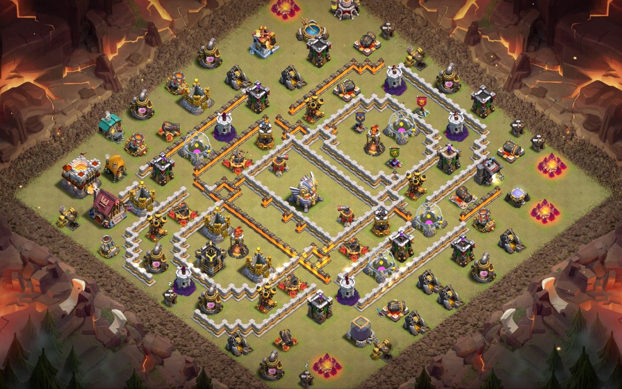 Town Hall 11 War Base layout by Royal Ninja