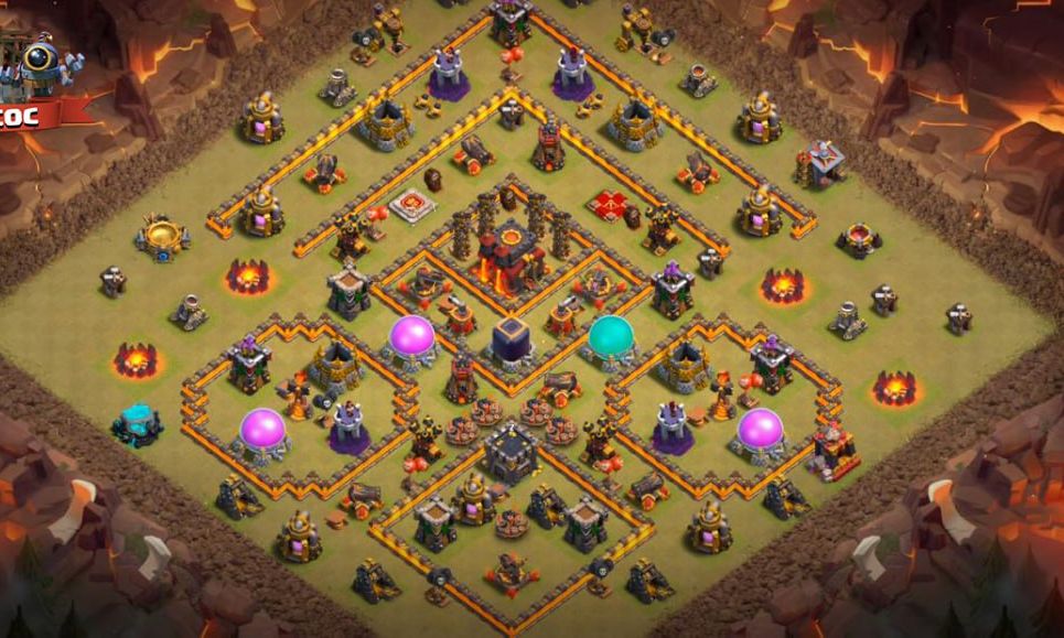 Town Hall 10 War Base layout by XLR8