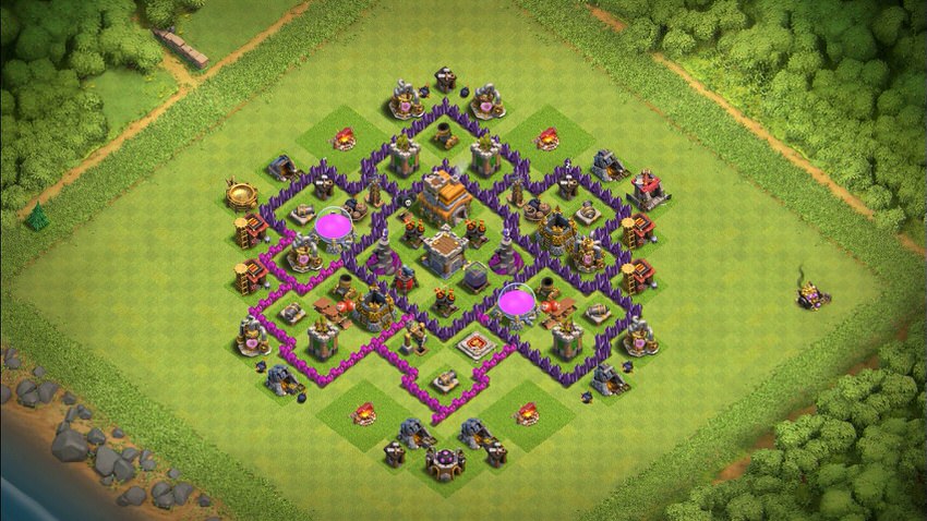 Town Hall 7 Farming Base layout by TReX