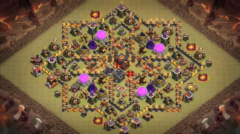 Town Hall 10 War Base layout by TReX