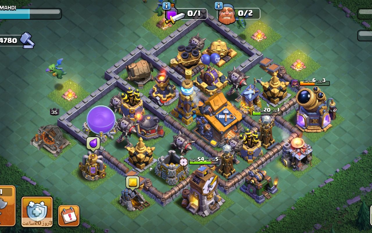 Builder Hall 10 Builder Base layout by Epic Titan