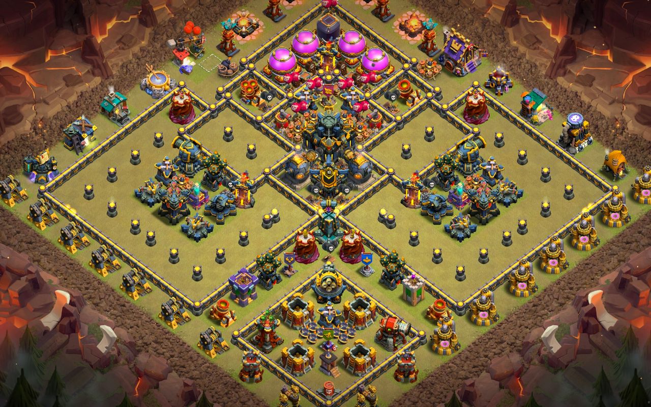 Town Hall 17 War Base layout by Jastineeex