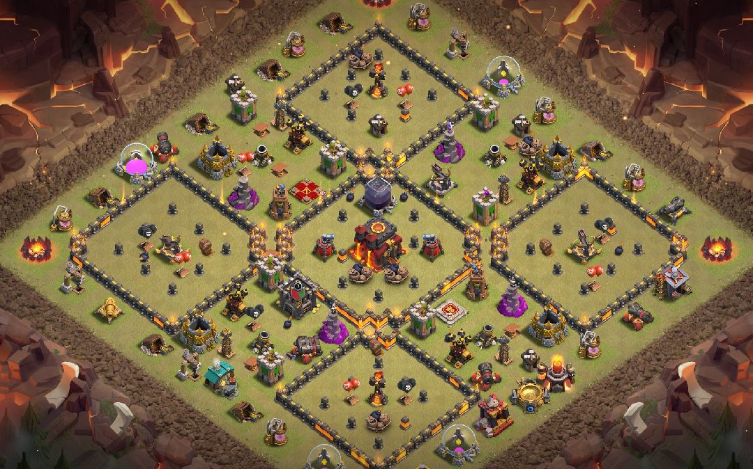 Town Hall 10 Hybrid Base layout by User