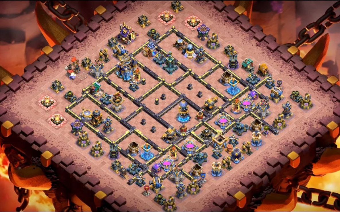 Town Hall 18 Trophy Base layout by BASE MAKER