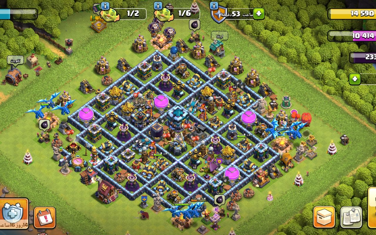 Town Hall 13 War Base layout by Cosmic Echo