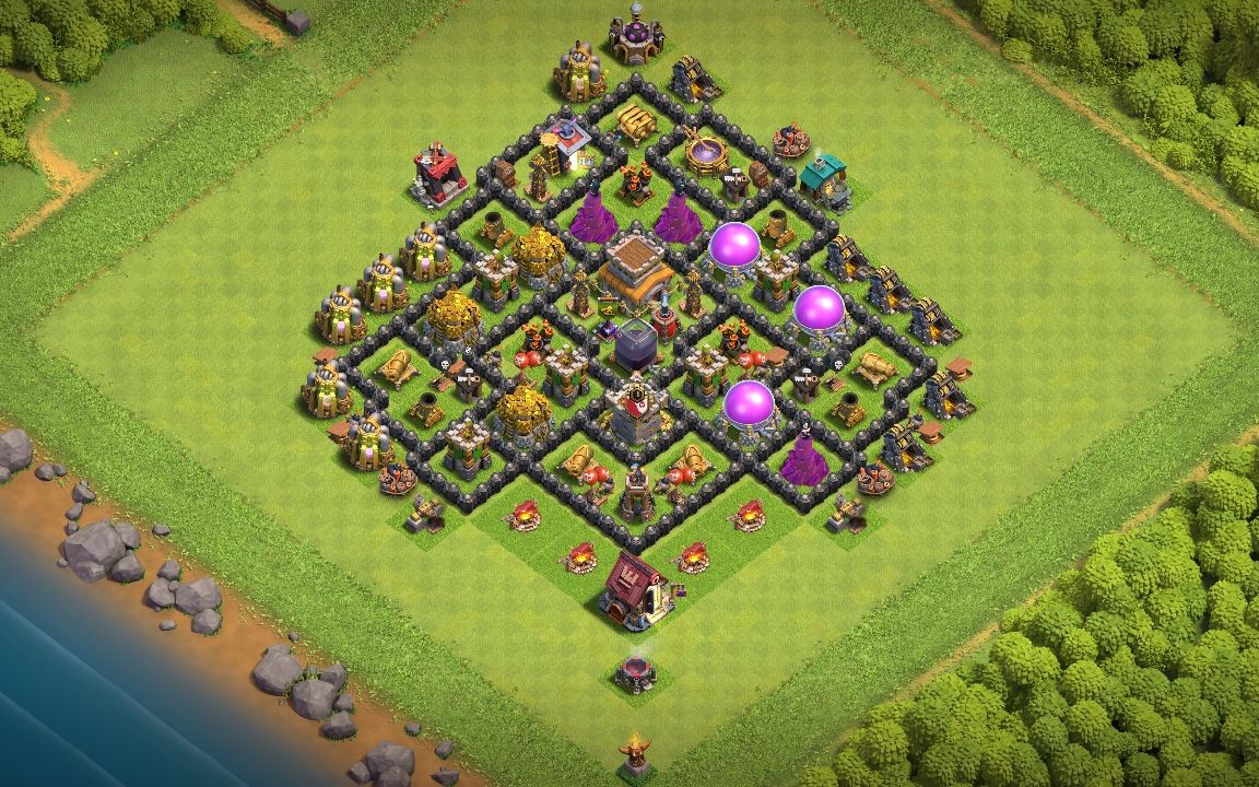 Town Hall 8 War Base layout by Kinoka❤