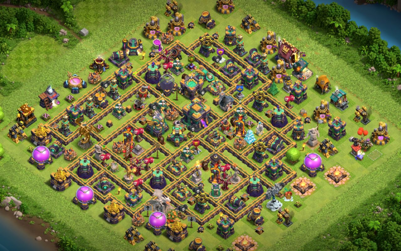 Town Hall 14 War Base layout by السيد