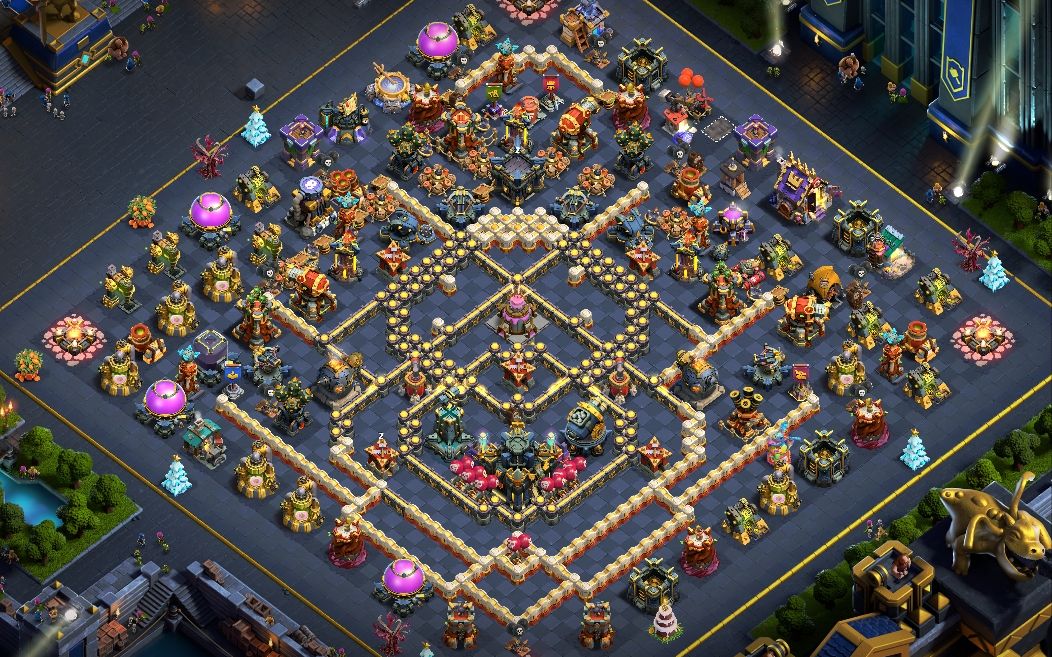 Town Hall 11 War Base layout by Chill Wolf