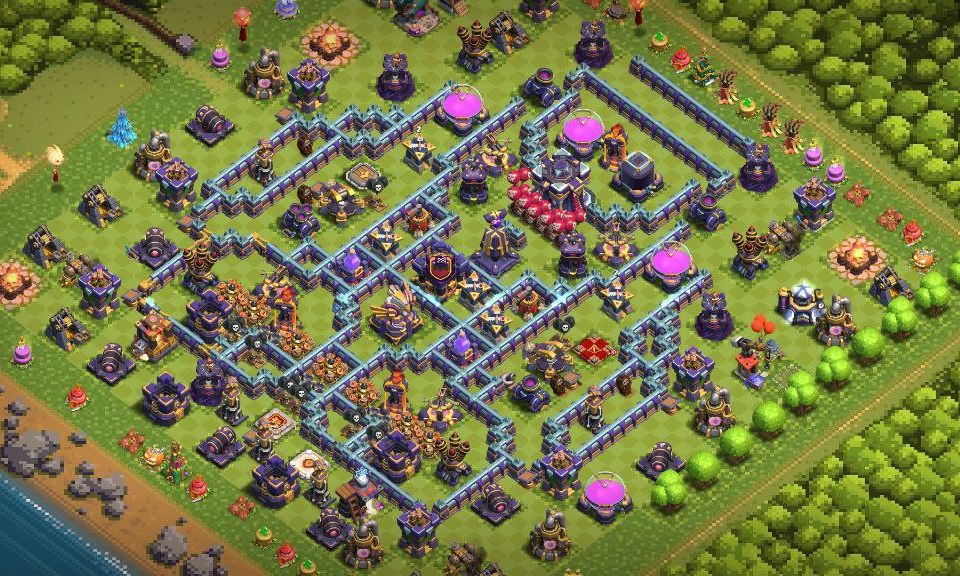 Town Hall 15 Trophy Base layout by XLR8