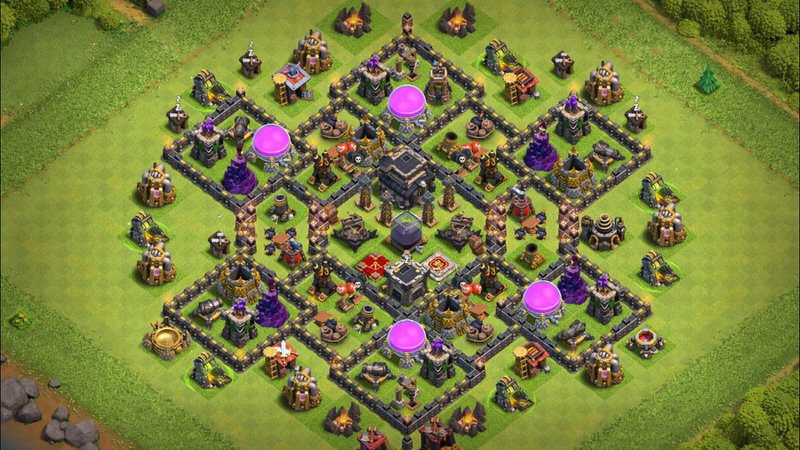 Town Hall 9 Farming Base layout by TReX