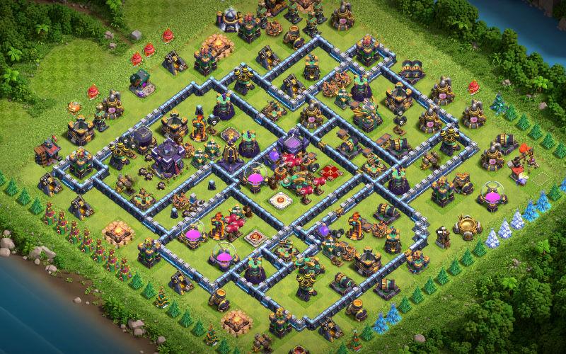 Town Hall 15 Hybrid Base layout by SwaG