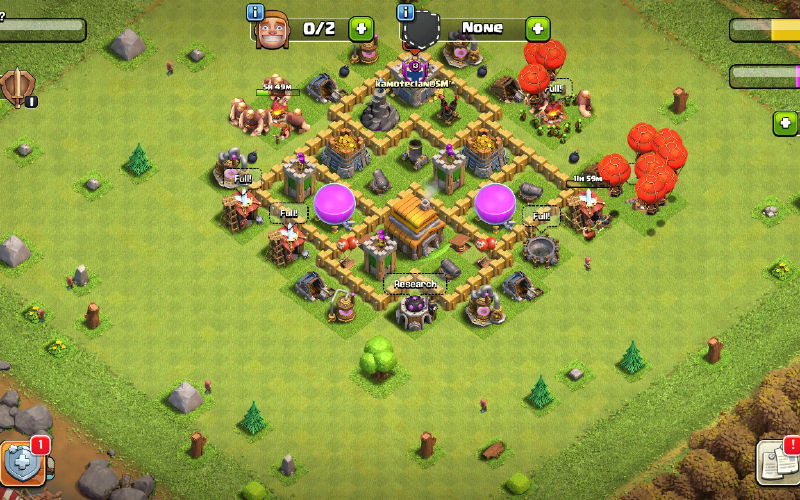 Town Hall 5 Trophy Base layout by ¿×UNDYING×¿