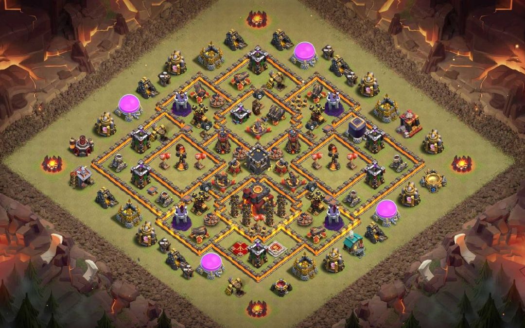 Town Hall 10 War Base layout by XLR8