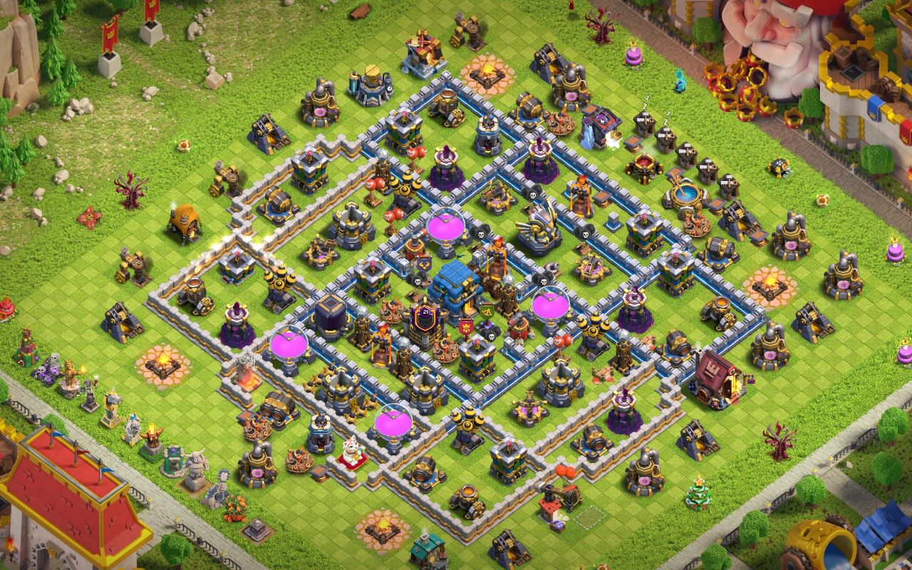 Town Hall 12 Trophy Base layout by Cascavell