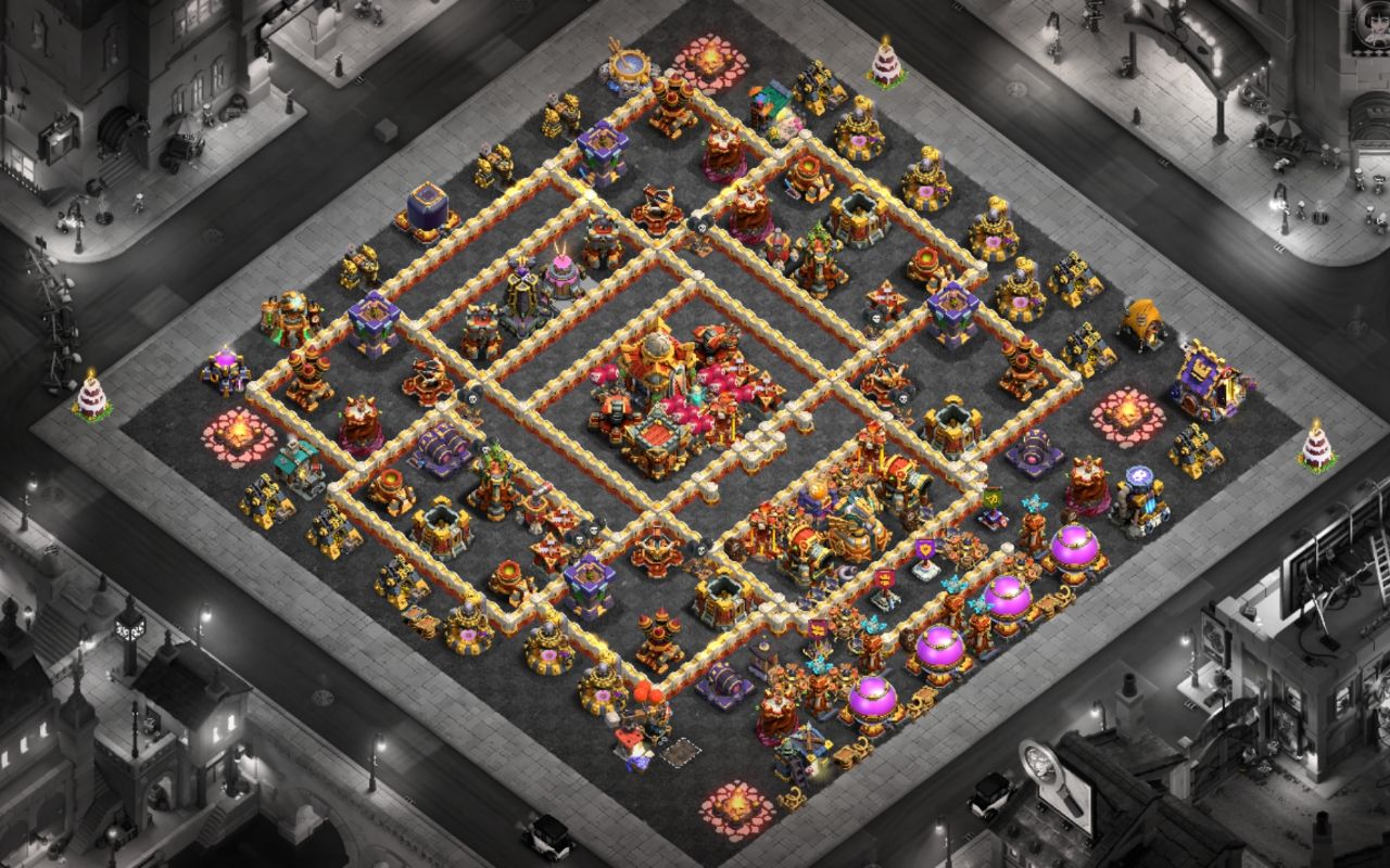 Town Hall 16 War Base layout by MAKS I AM