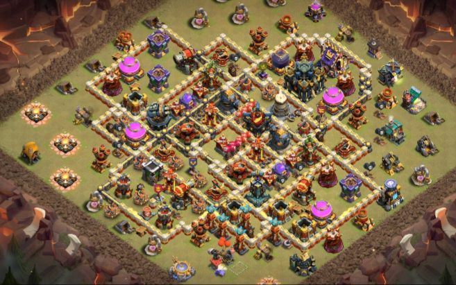 Town Hall 17 Trophy Base layout by sourena