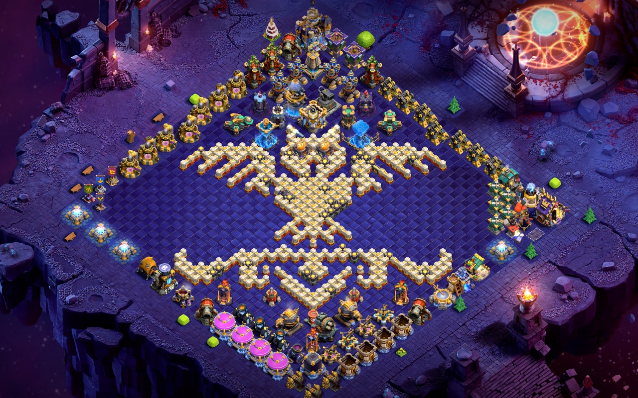 Town Hall 18 Fun Base layout by Sn0w0wl