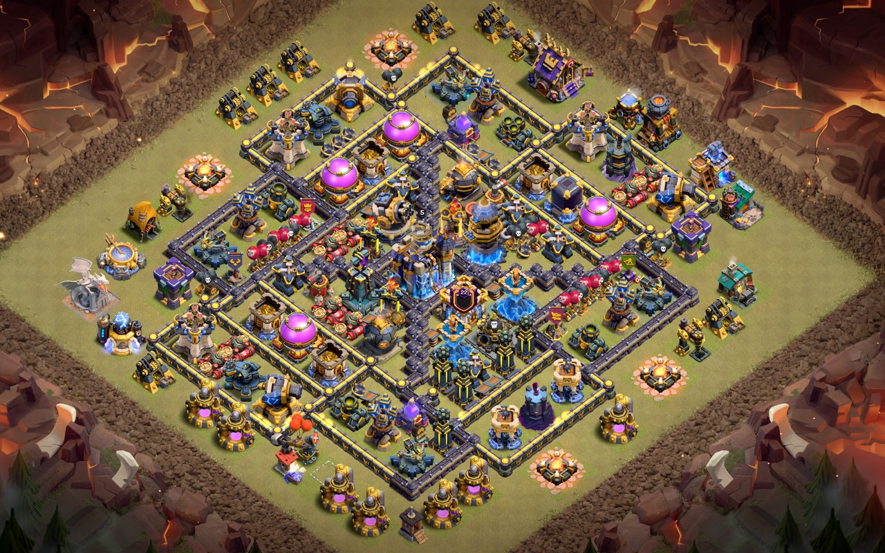 Town Hall 18 Farming Base layout by Mighty