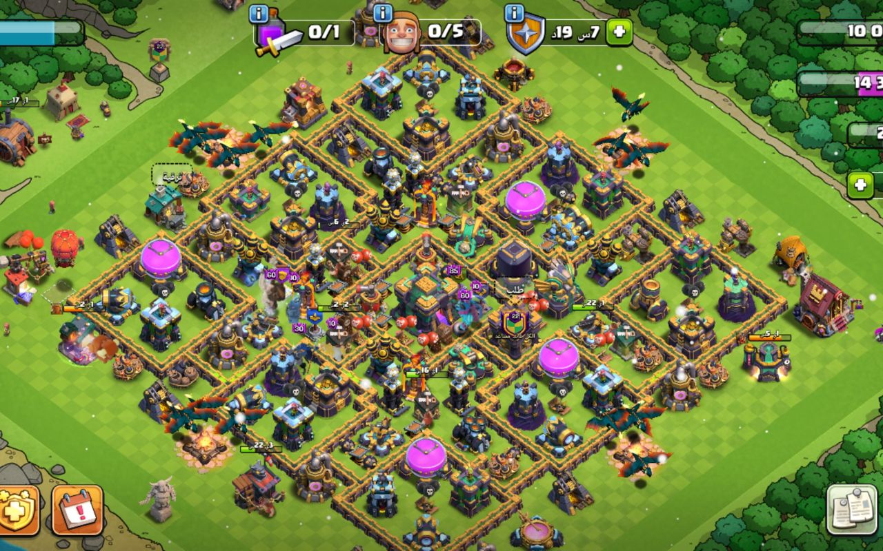 Town Hall 14 CWL Base layout by AHNED