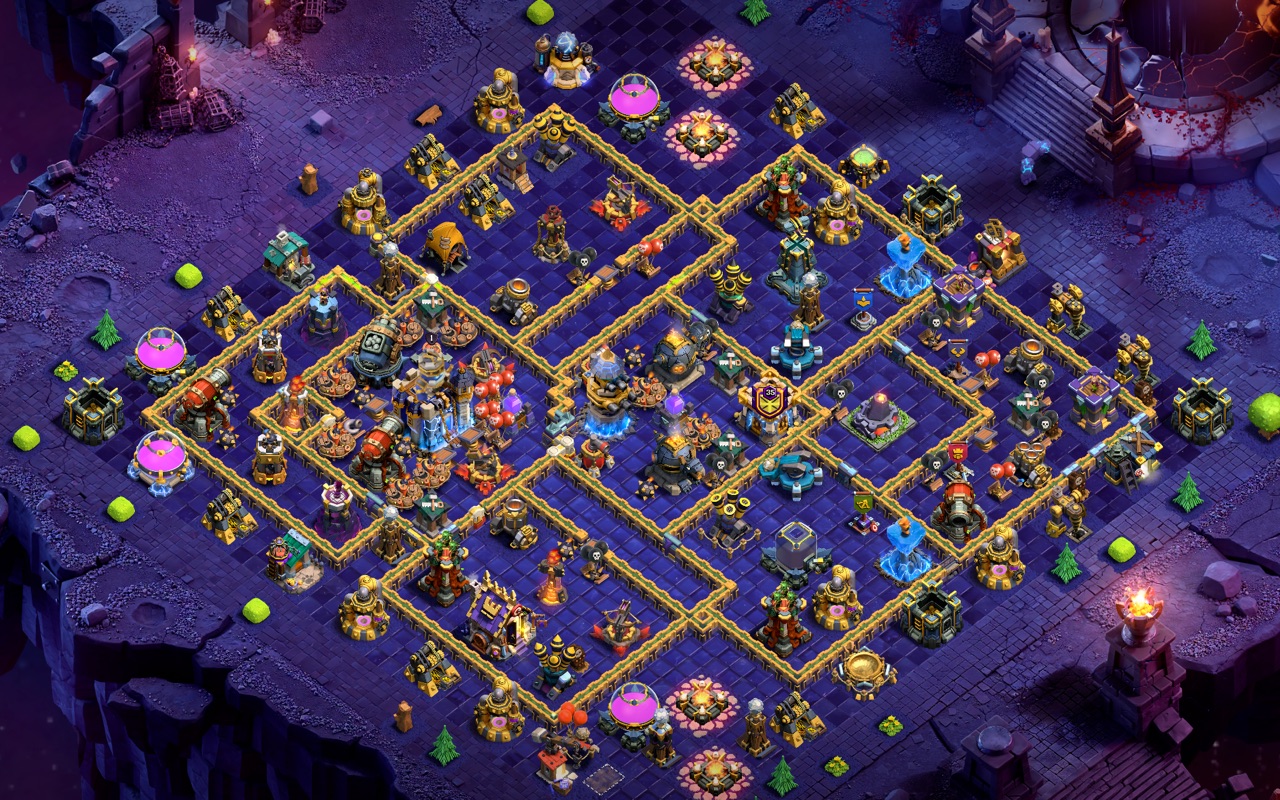 Town Hall 18 Hybrid Base layout by Sn0w0wl