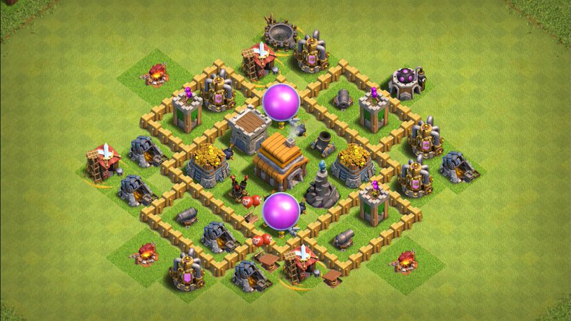 Town Hall 5 Farming Base layout by TReX