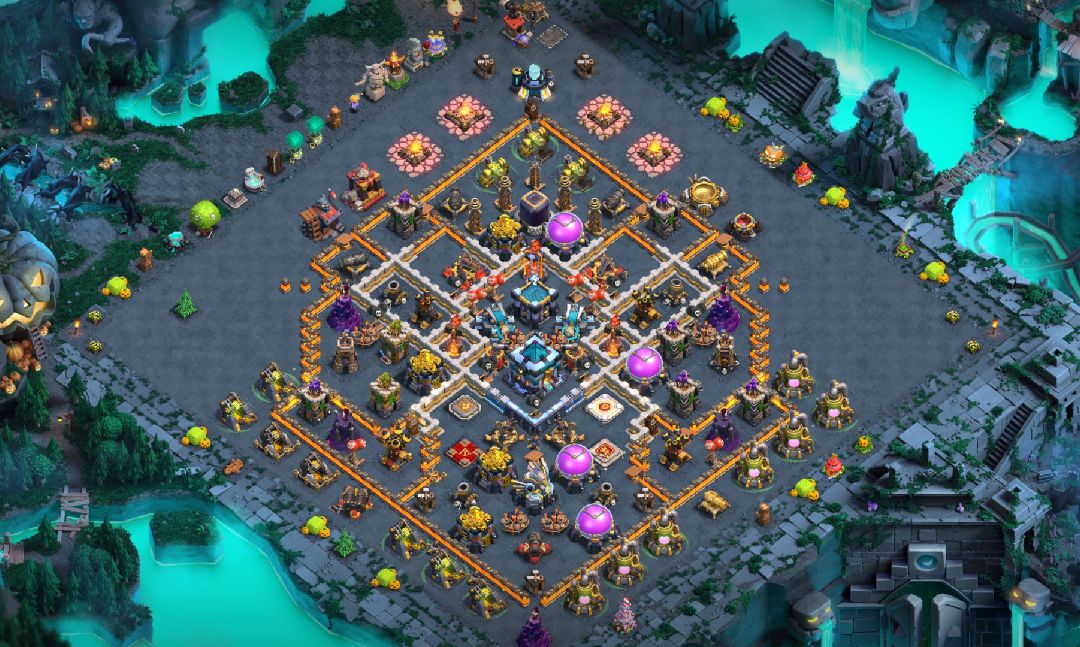Town Hall 13 Hybrid Base layout by Uzi
