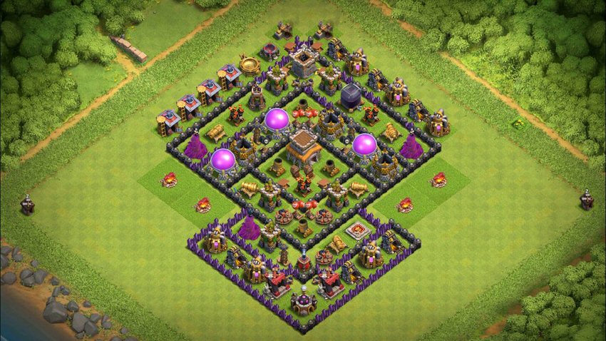 Town Hall 8 Farming Base layout by TReX