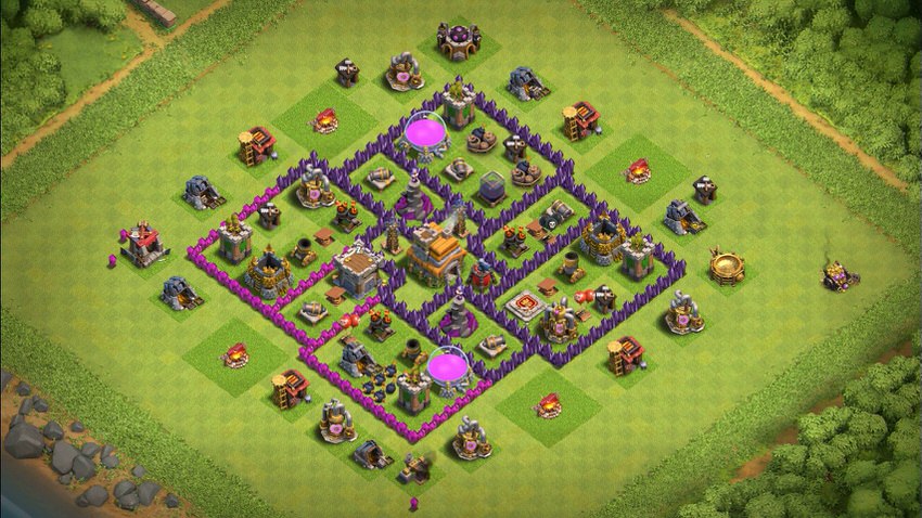 Town Hall 7 Trophy Base layout by TReX