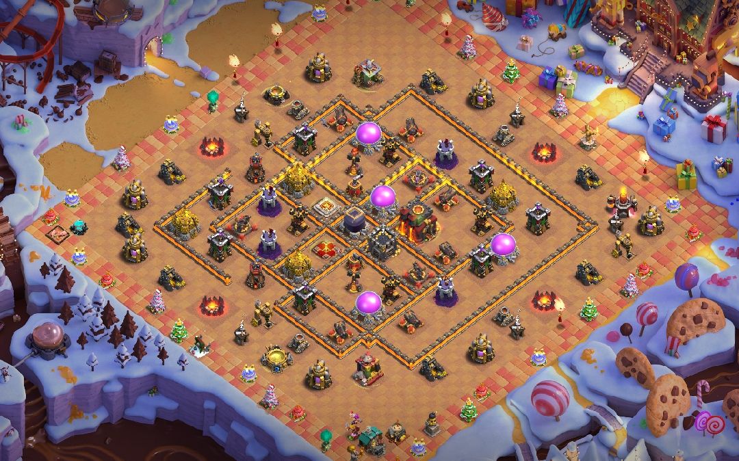 Town Hall 10 Trophy Base layout by Aizenn