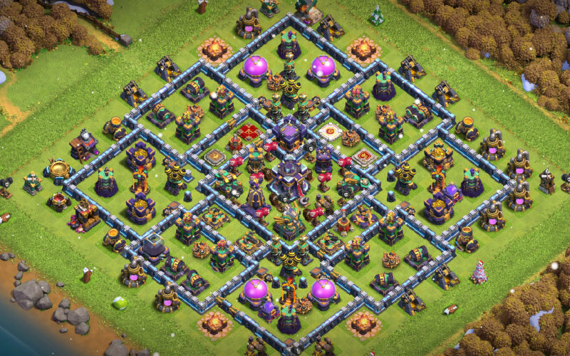 Town Hall 15 Trophy Base layout by XLR8