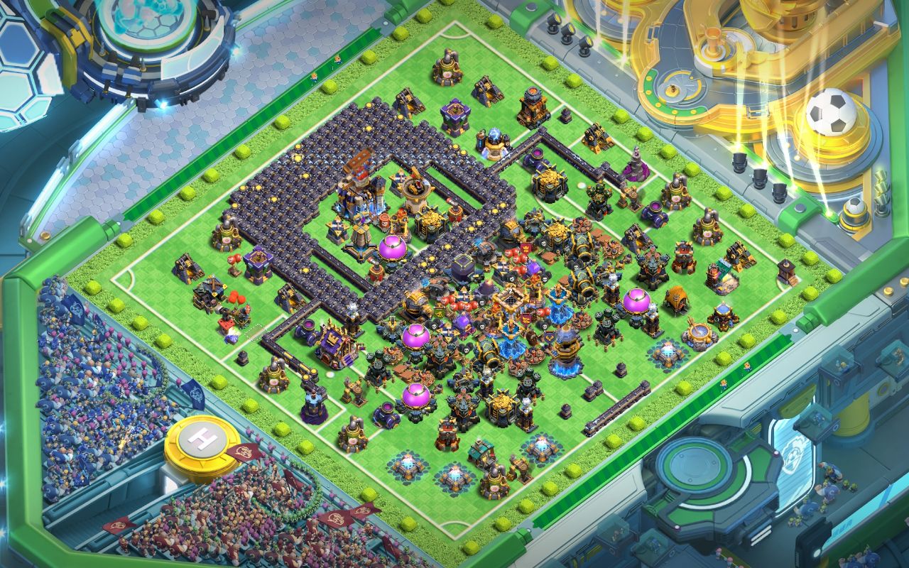 Town Hall 18 Trophy Base layout by Shakil Ahmed