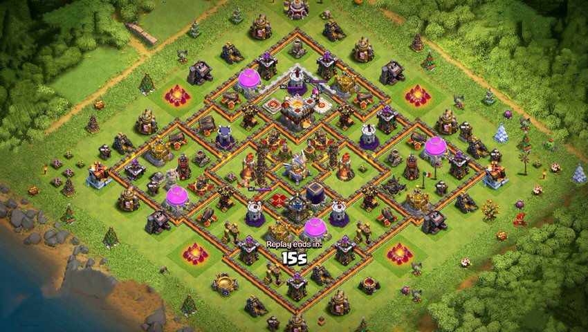 Town Hall 11 Trophy Base layout by TReX