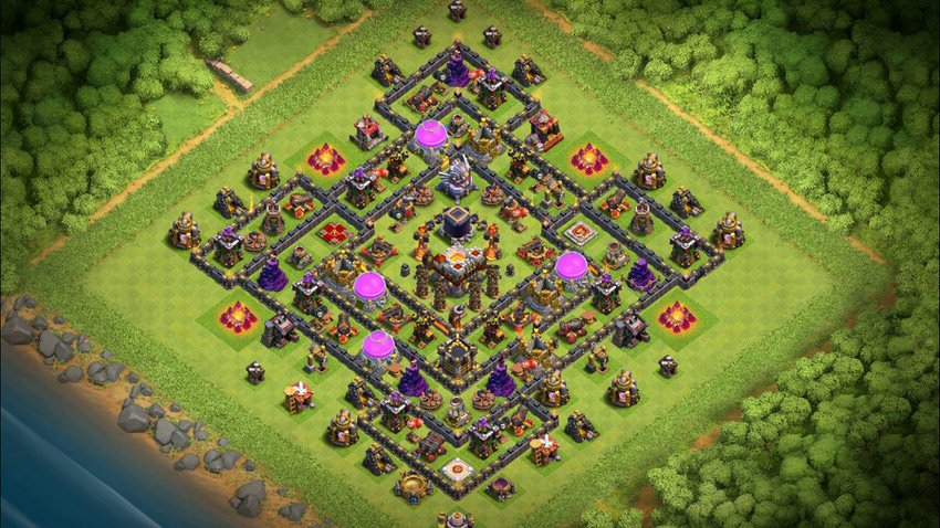 Town Hall 11 Hybrid Base layout by TReX
