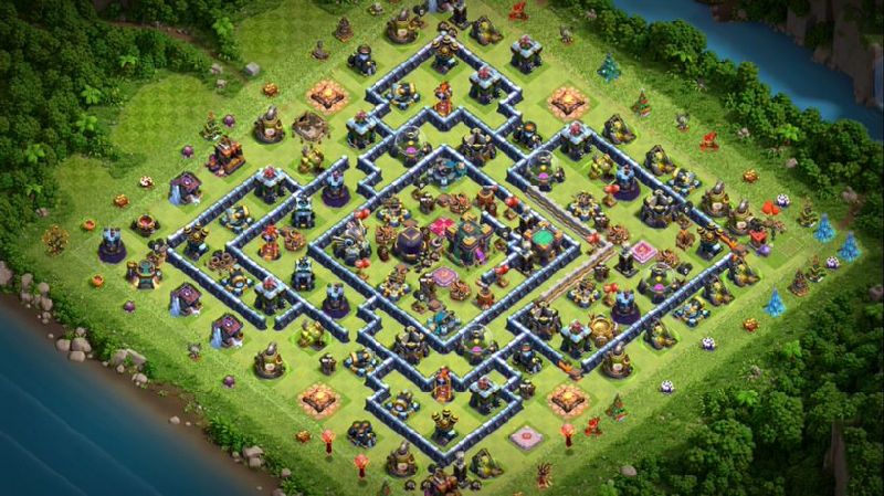 Town Hall 14 Farming Base layout by XLR8