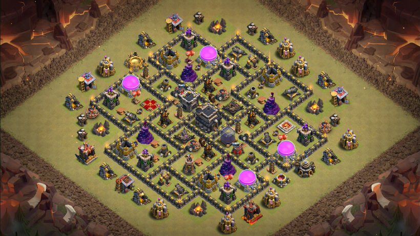 Town Hall 9 War Base layout by TReX