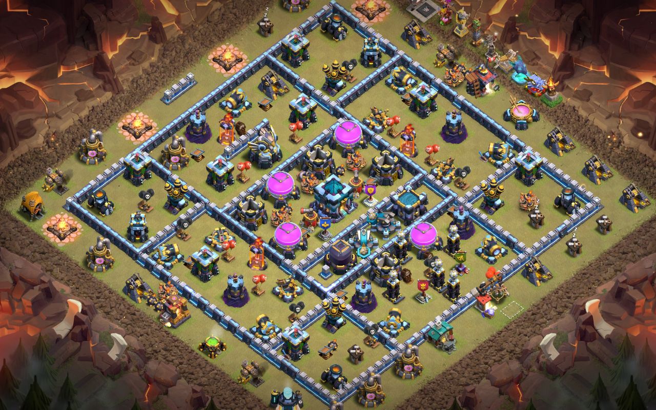 Town Hall 13 War Base layout by Rem