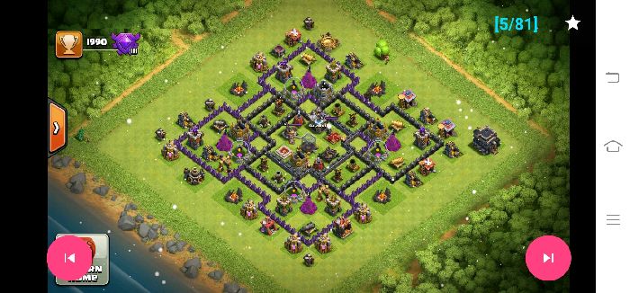 Town Hall 8 Trophy Base layout by User